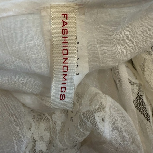 Fashionomics Boho Lace High Low Tank Top Size S - Picture 5 of 6